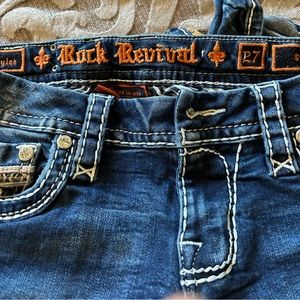 Rock Revival Ladies Jeans 27” waist straight leg